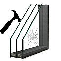 Triple Glas gelaagd 33.1* - sp - 4mm - sp - gelaagd  33.1*
