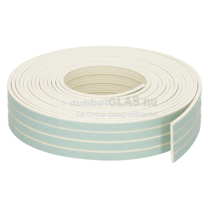 Kroonband 9x3 wit 10mtr