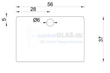 Eindschotje afdekprofiel laag + RVS schroef - 58 mm (RAL 9010)