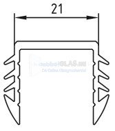 Rubber GG 21 H15 (Art.nr. 1331) per mtr