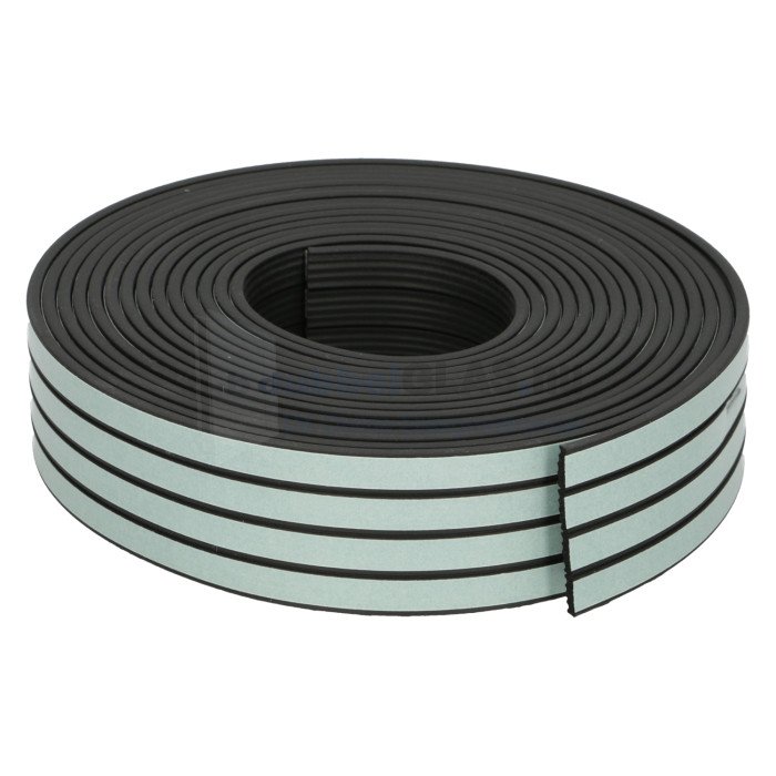 Kroonband 9x4 zwart 125mtr